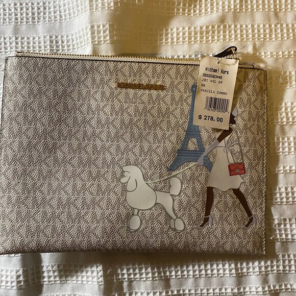 Michael Kors Jet Set Paris Travel Pouch Combo - Picture 4 of 10